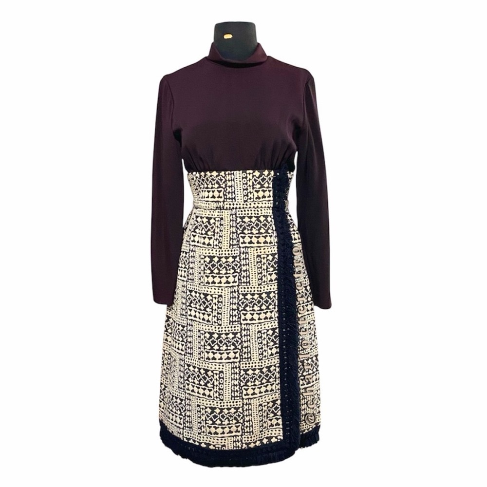 vtg Sakowitz x Jane Andre • Brocade Tapestry Dress